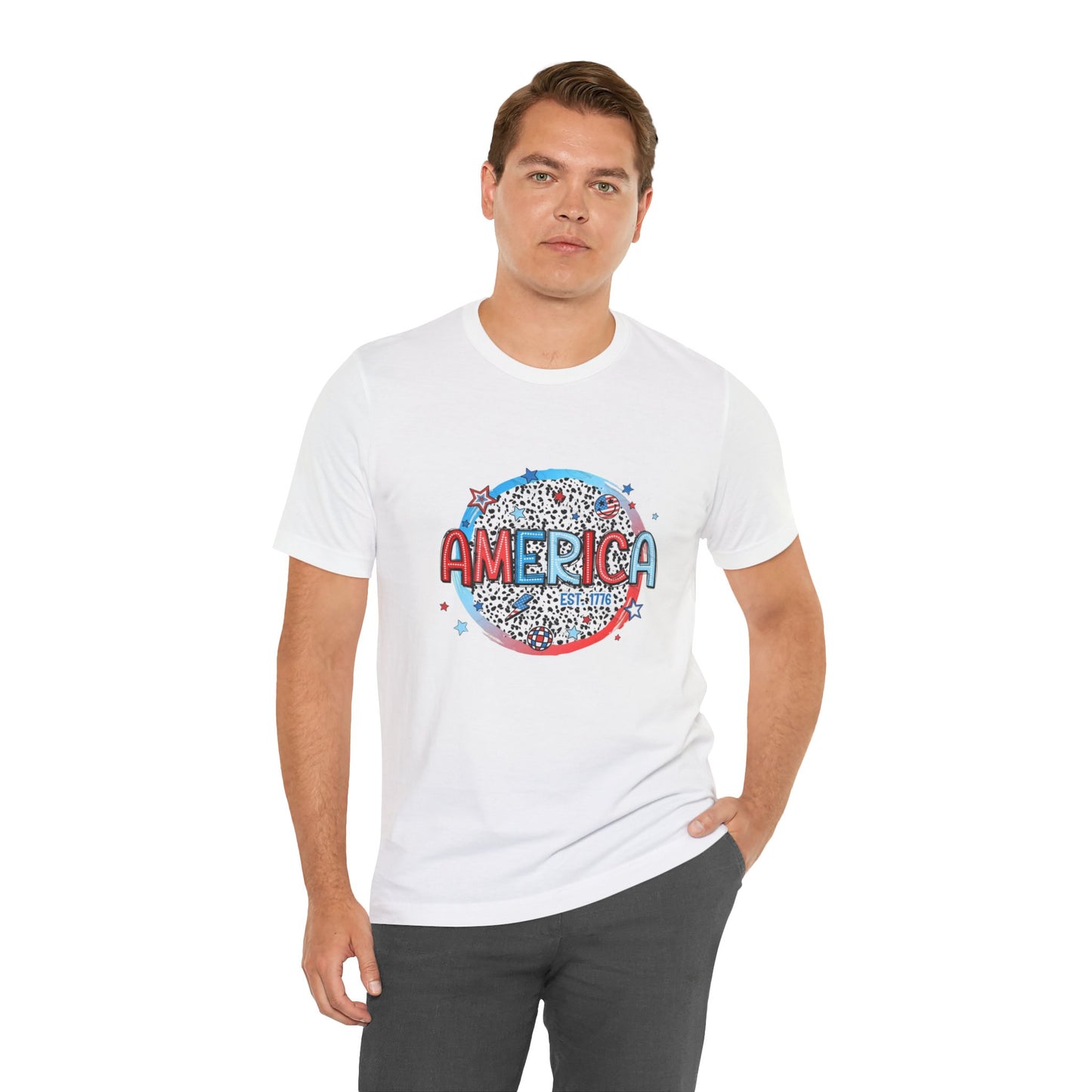 America Est 1776 Unisex Jersey Short Sleeve Tee