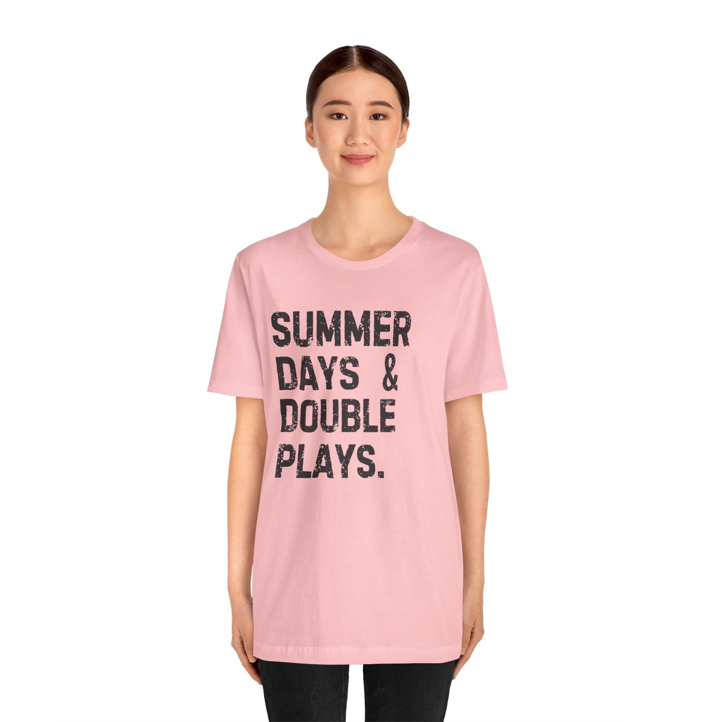 Summer Days & Double Plays Unisex Jersey Short Sleeve Tee