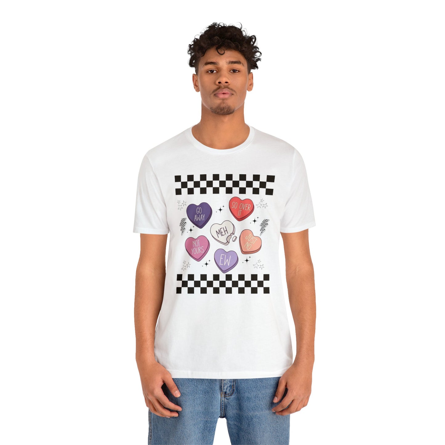 Anti-Valentine Unisex Jersey Short Sleeve Tee