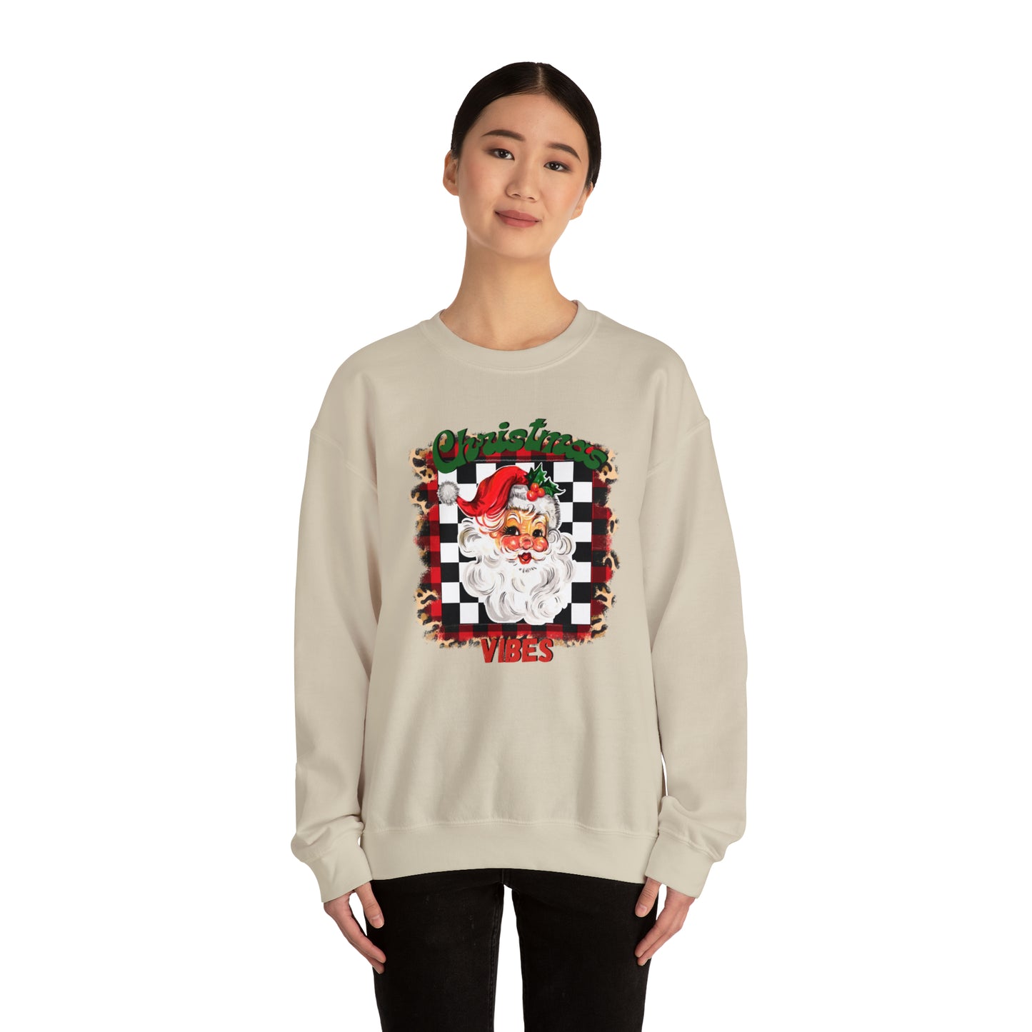 Christmas Vibes Santa Unisex Heavy Blend™ Crewneck Sweatshirt