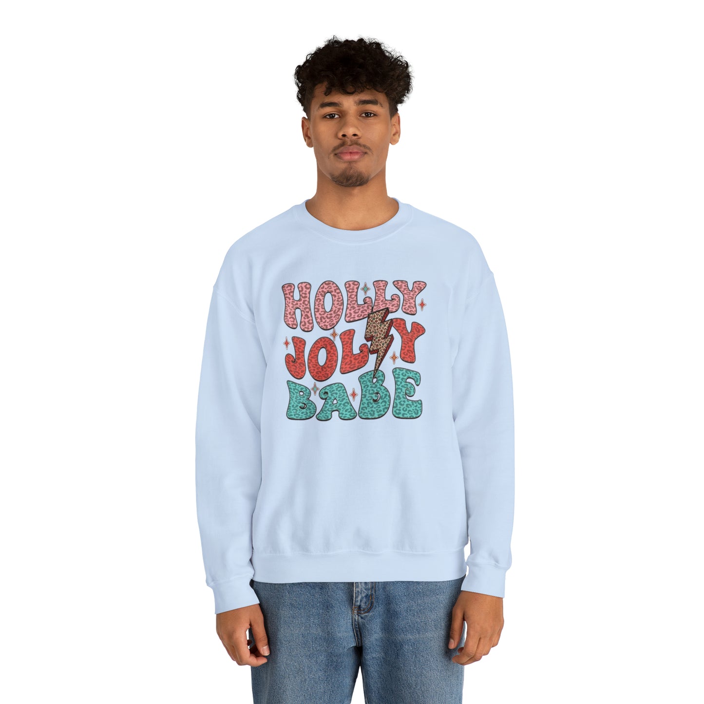 Holly Jolly Babe Unisex Heavy Blend™ Crewneck Sweatshirt