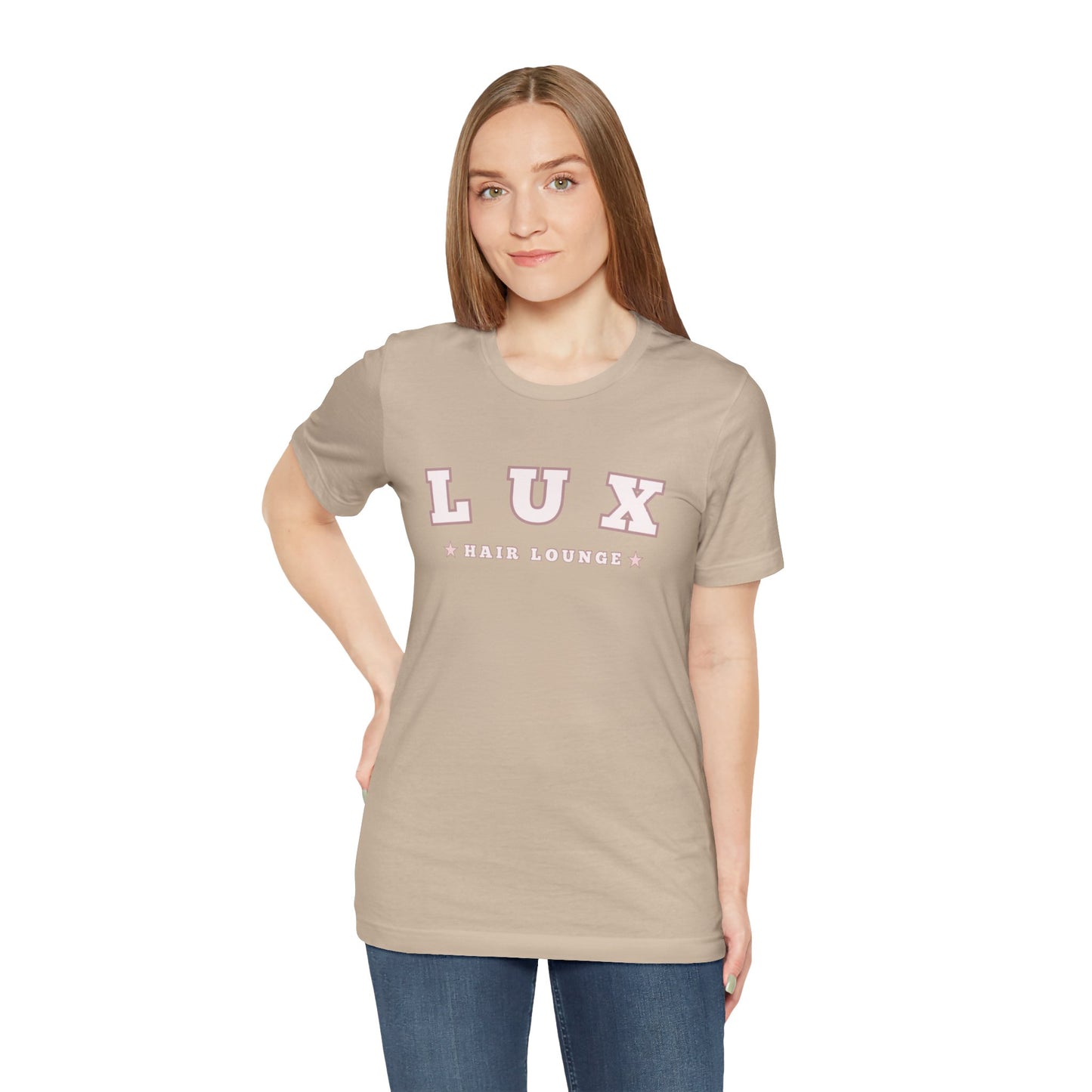 LUX Hair Lounge Unisex Jersey Short Sleeve Tee