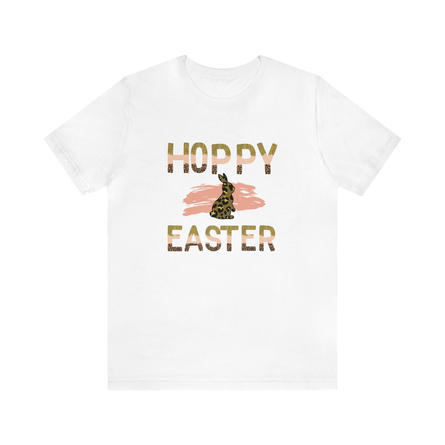 Hoppy Easter Leopard Unisex Jersey Short Sleeve Tee