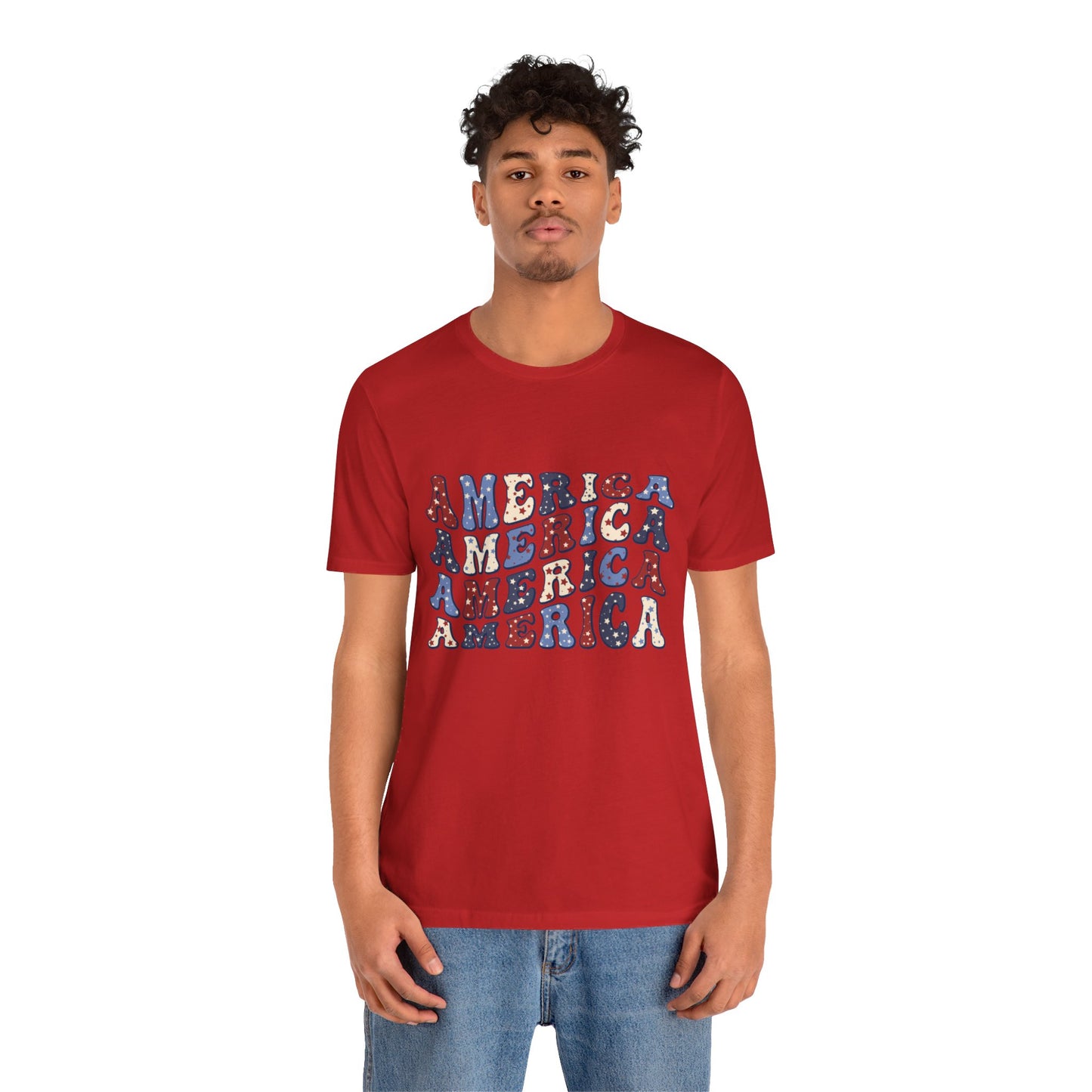 America America Unisex Jersey Short Sleeve Tee