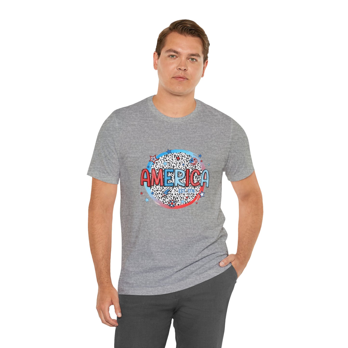 America Est 1776 Unisex Jersey Short Sleeve Tee