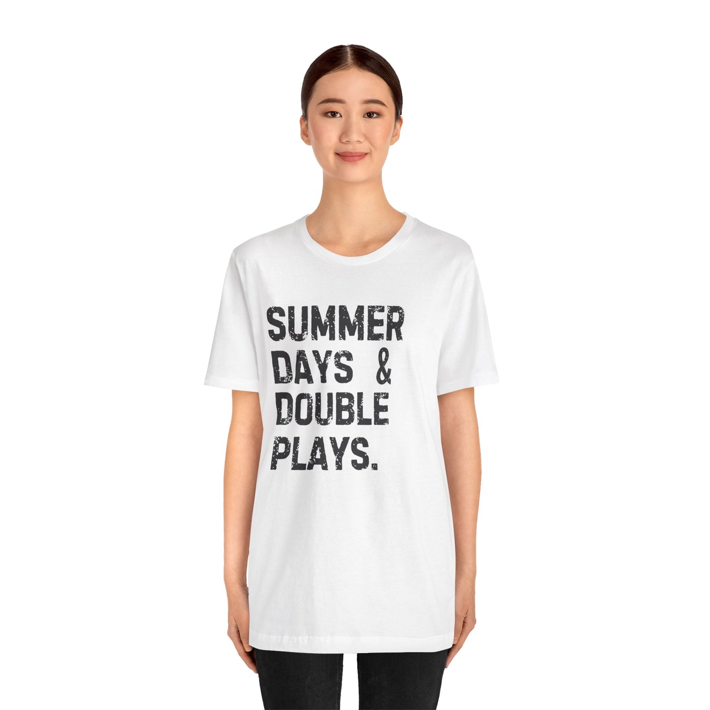 Summer Days & Double Plays Unisex Jersey Short Sleeve Tee