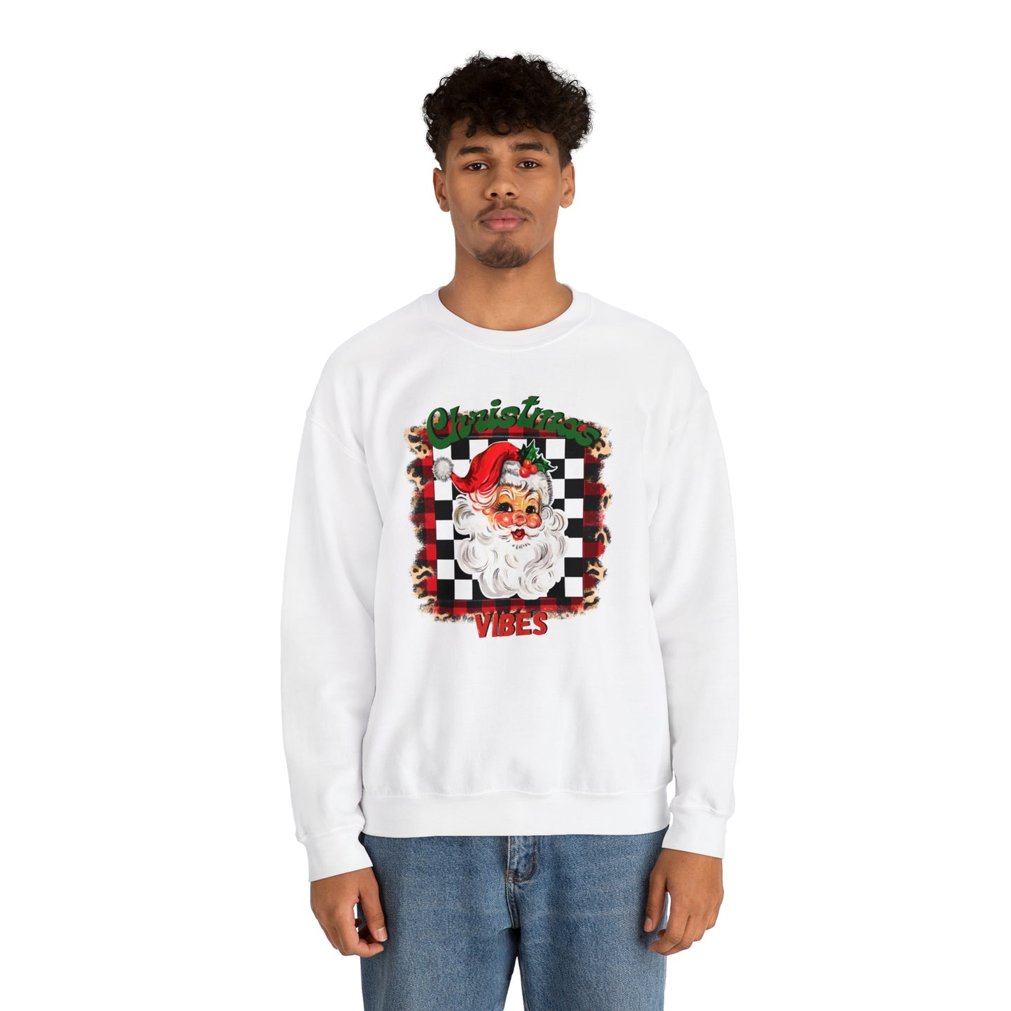 Christmas Vibes Santa Unisex Heavy Blend™ Crewneck Sweatshirt