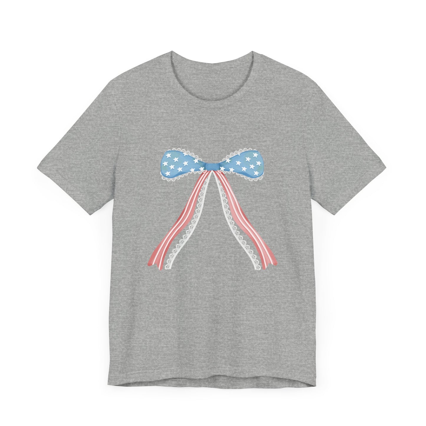 Patriotic Bow Unisex Jersey Short Sleeve Tee