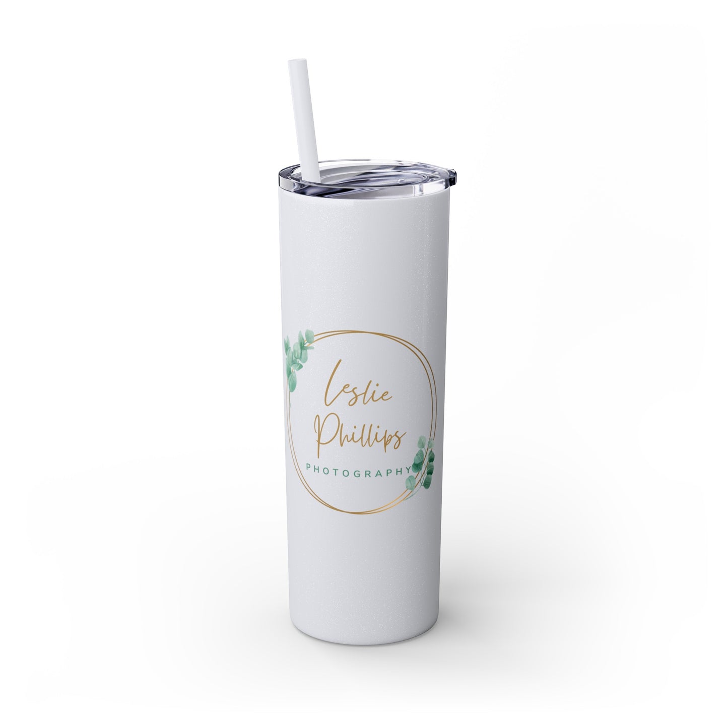 Leslie Phillips Photography Skinny Tumbler with Straw, 20oz