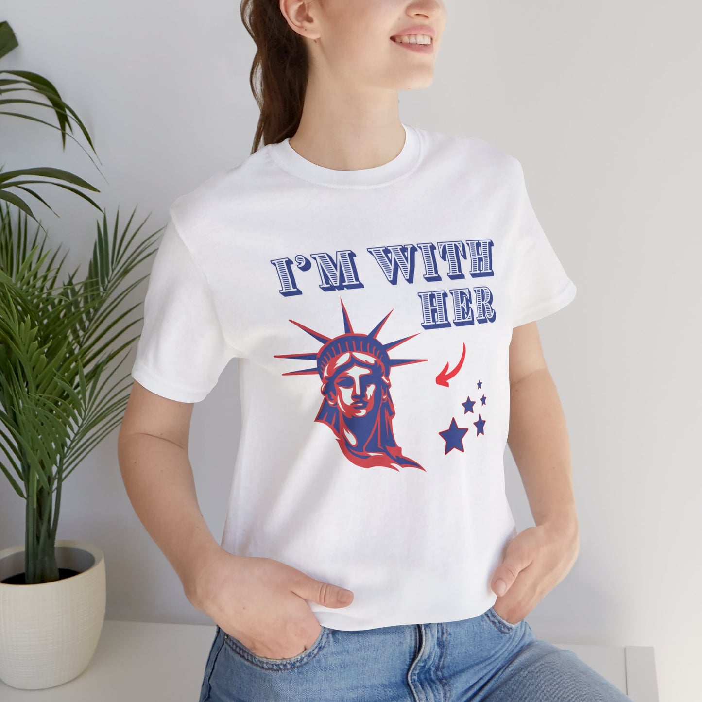 I’m With Her Unisex Jersey Short Sleeve Tee