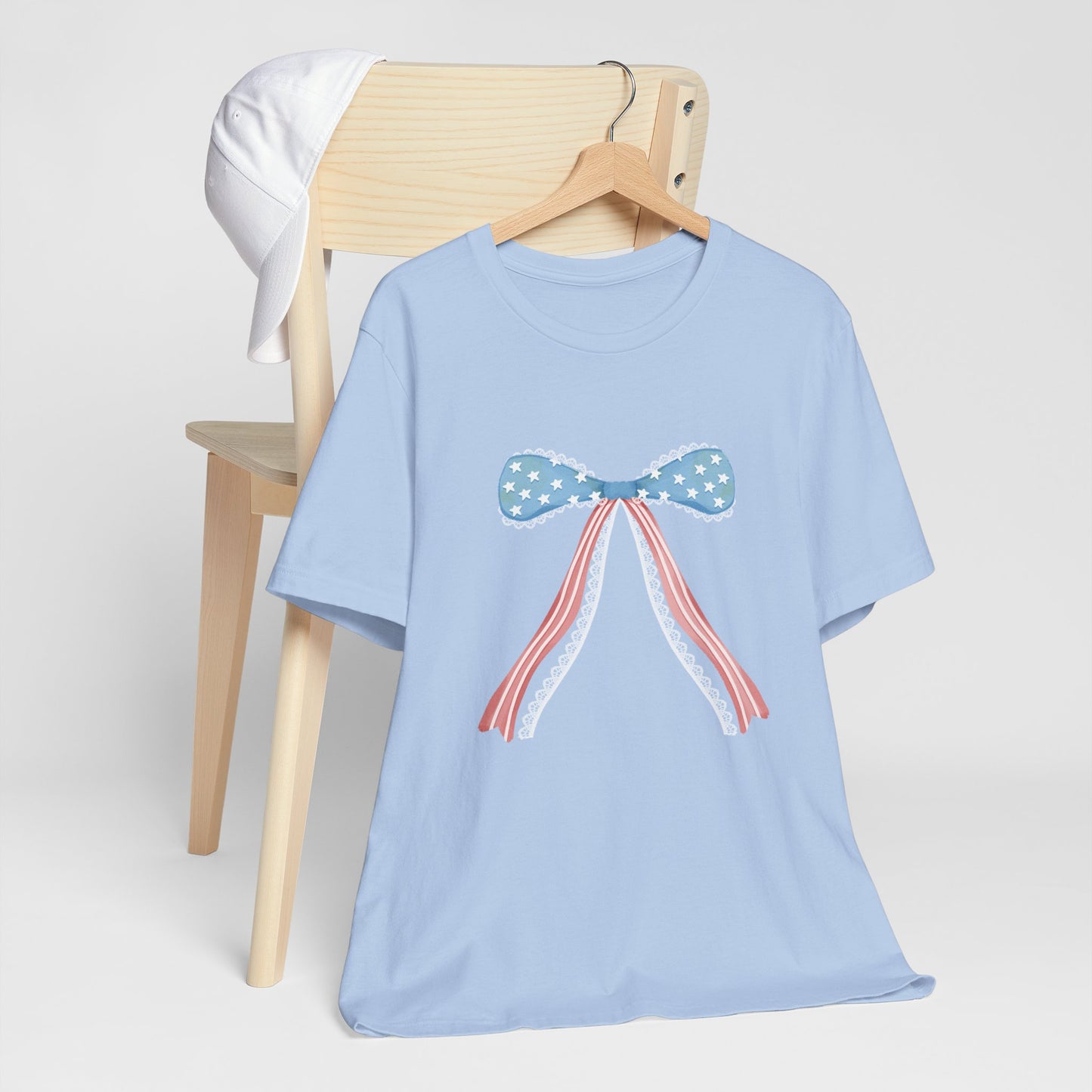 Patriotic Bow Unisex Jersey Short Sleeve Tee