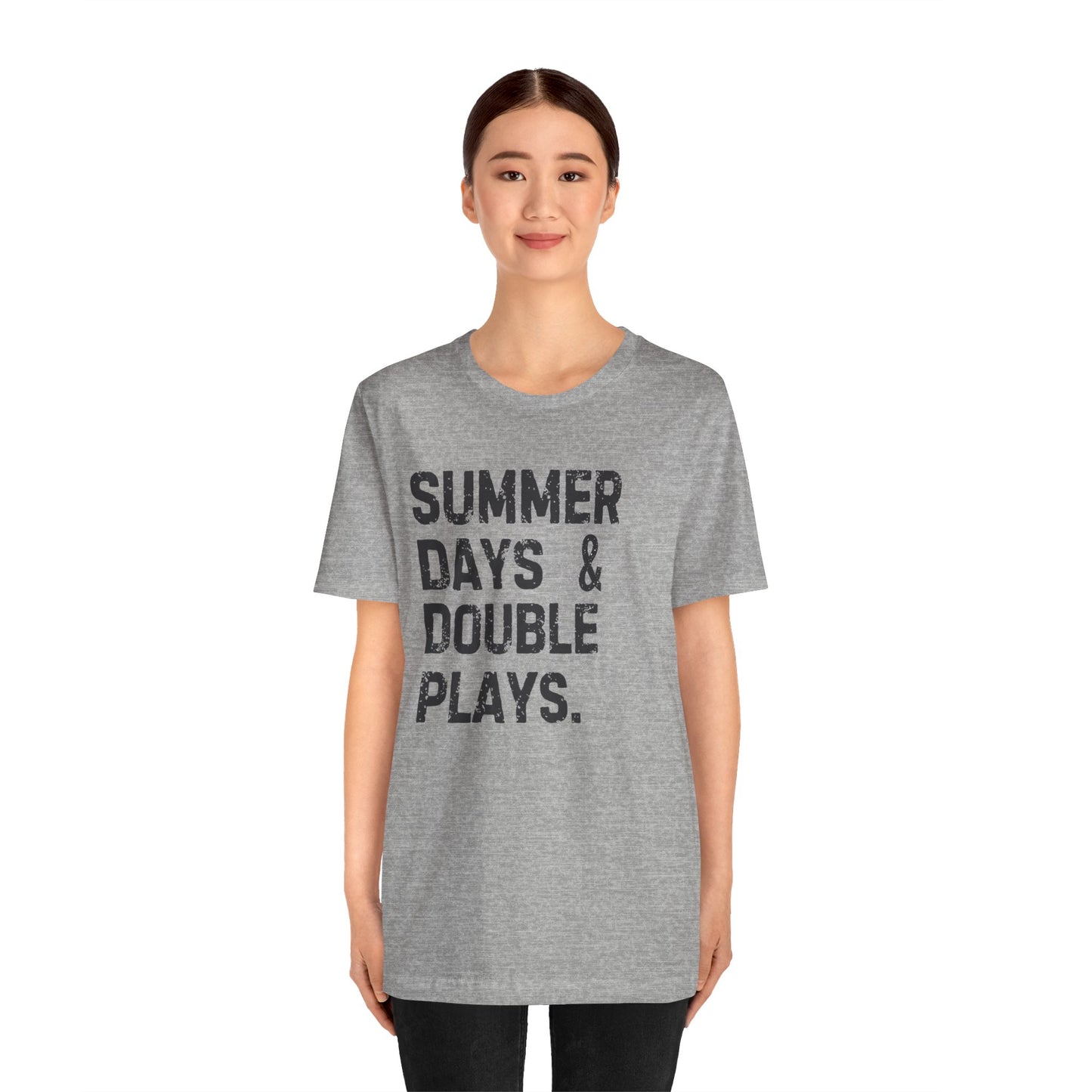 Summer Days & Double Plays Unisex Jersey Short Sleeve Tee