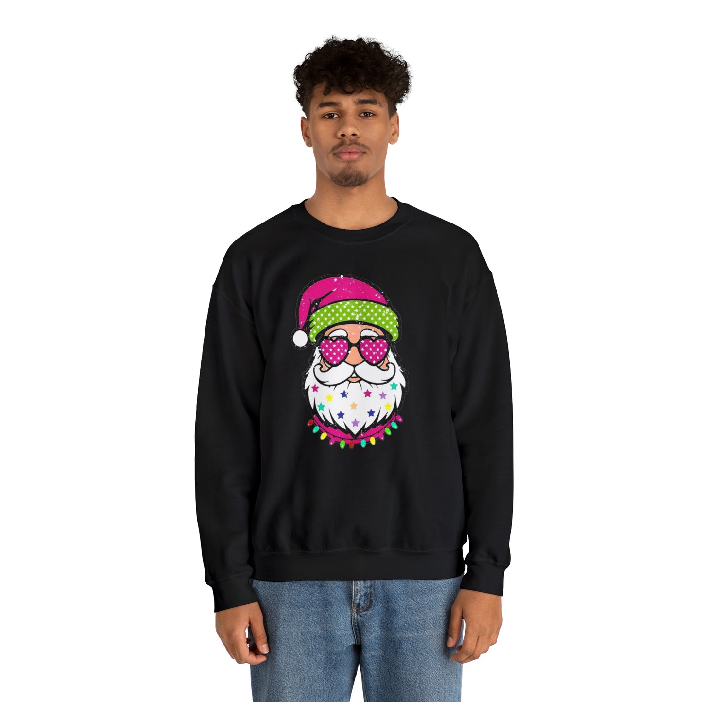 Colorful Santa Unisex Heavy Blend™ Crewneck Sweatshirt