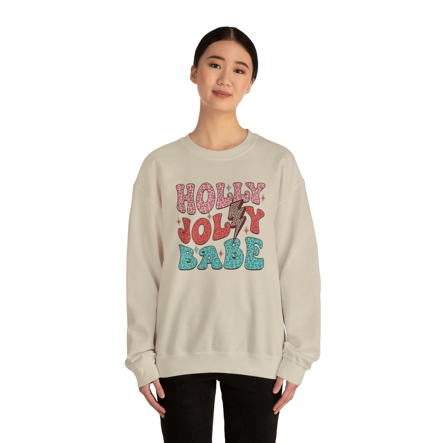 Holly Jolly Babe Unisex Heavy Blend™ Crewneck Sweatshirt