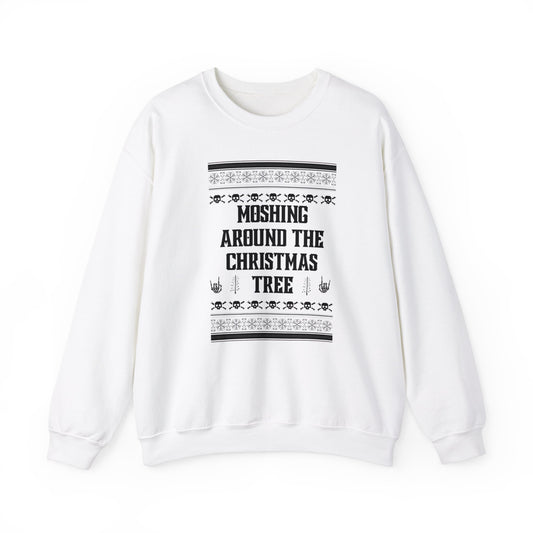 Moshing Around The Christmas Tree Unisex Heavy Blend™ Crewneck Sweatshirt