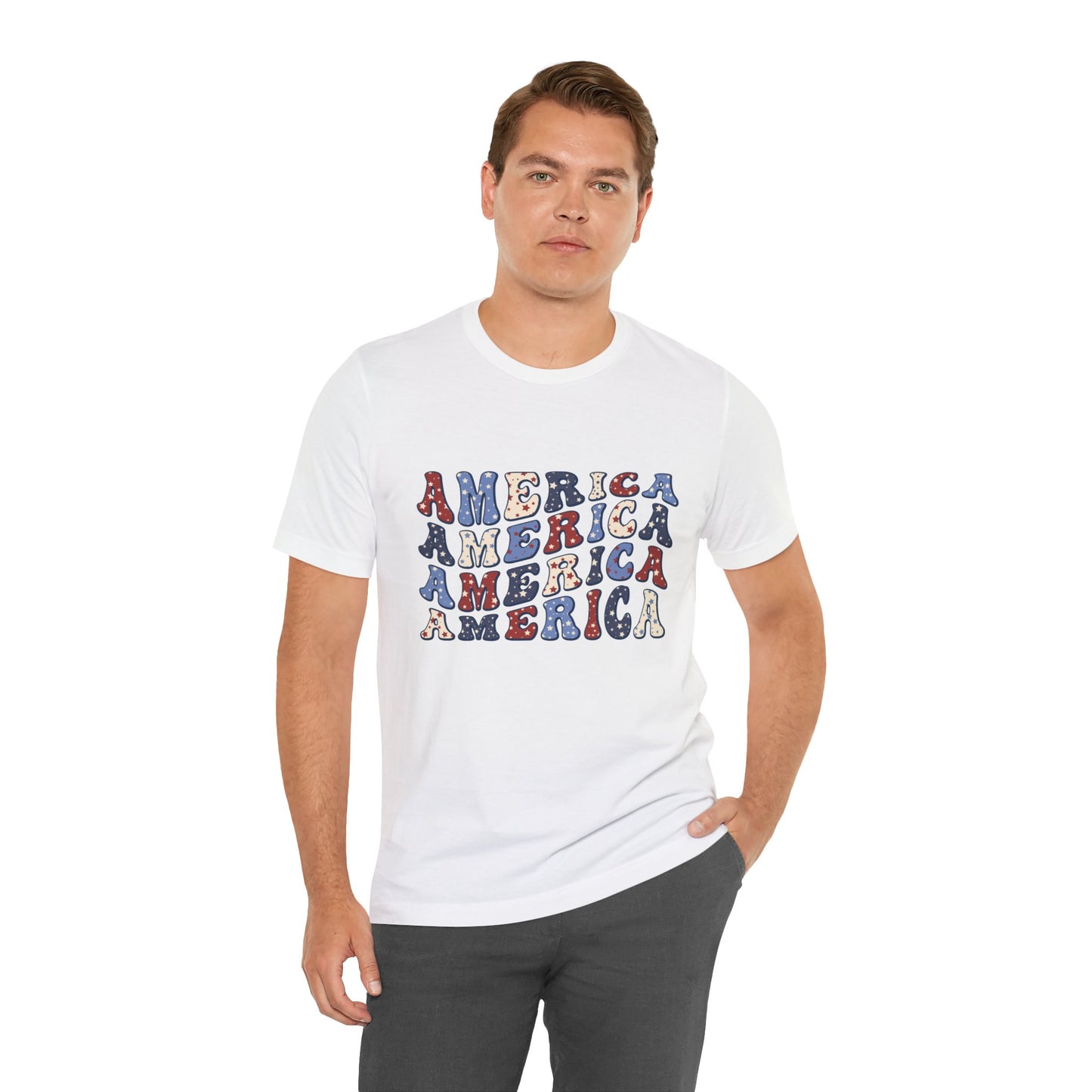 America America Unisex Jersey Short Sleeve Tee