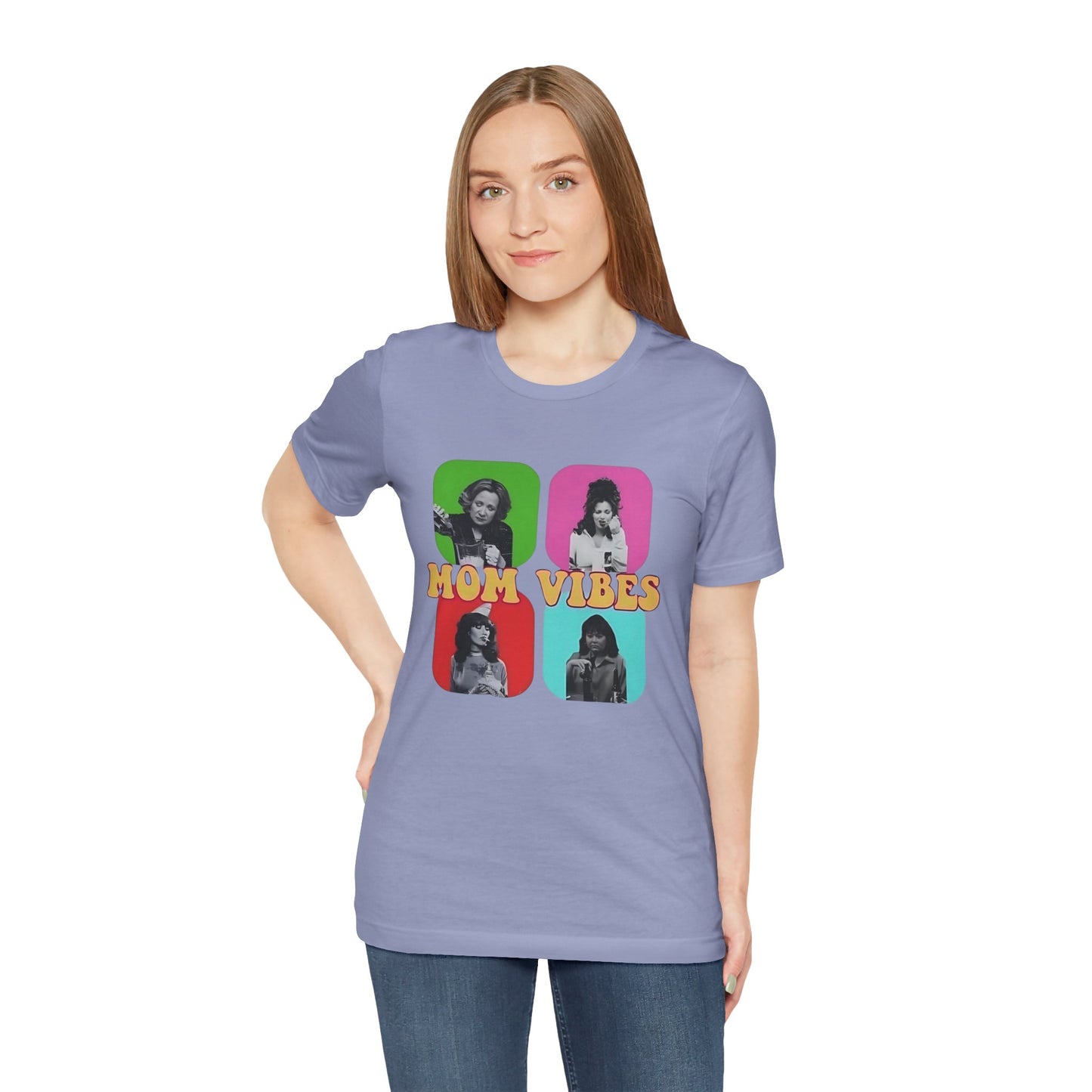 TV Mom Vibes Unisex Jersey Short Sleeve Tee