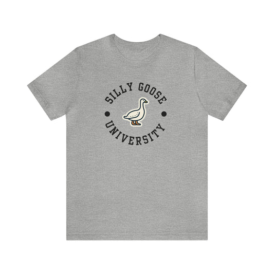 Silly Goose University Unisex Jersey Short Sleeve Tee