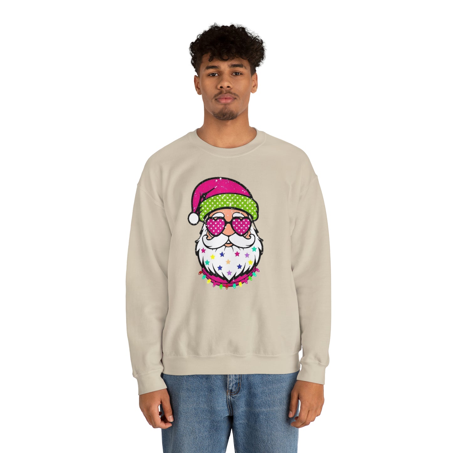 Colorful Santa Unisex Heavy Blend™ Crewneck Sweatshirt