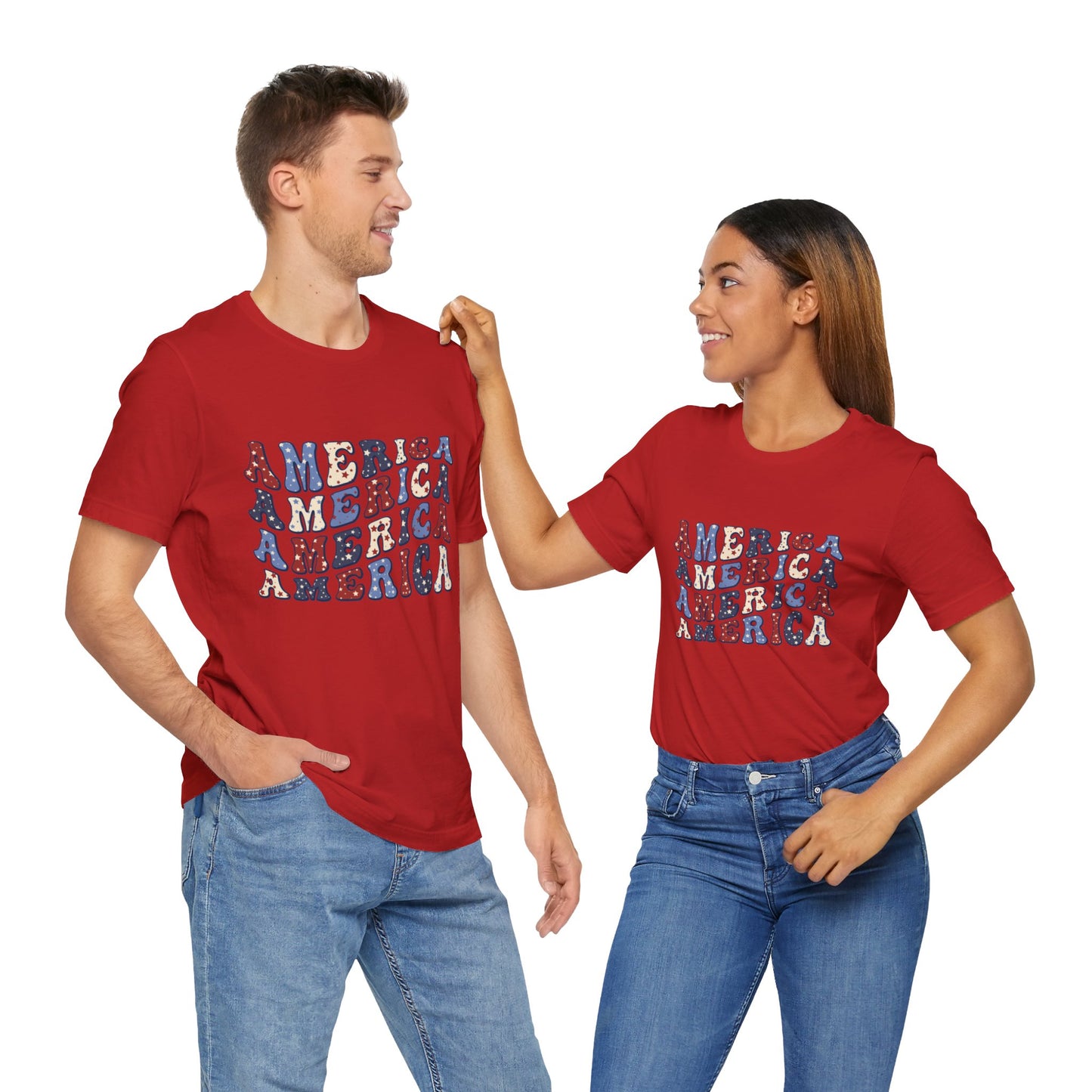 America America Unisex Jersey Short Sleeve Tee