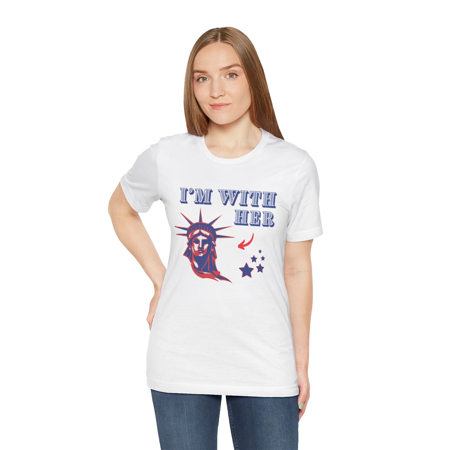 I’m With Her Unisex Jersey Short Sleeve Tee