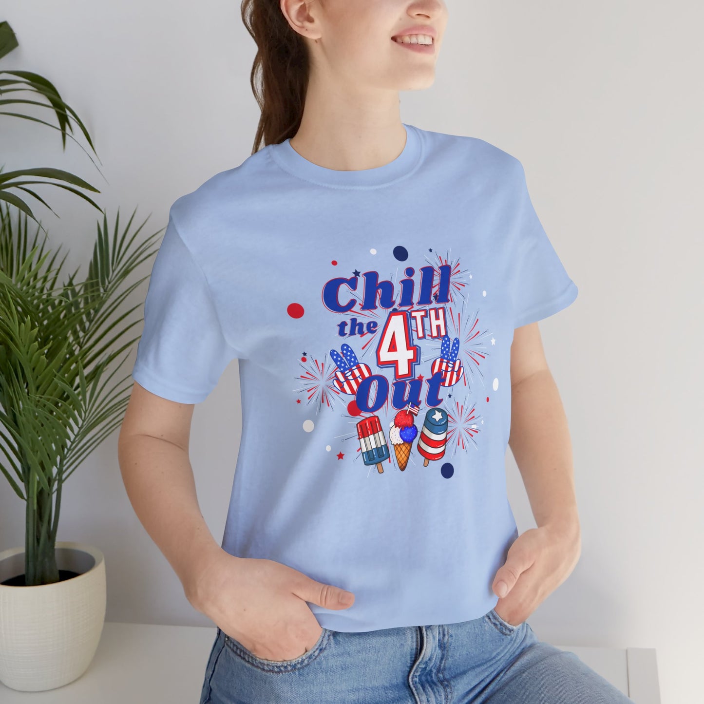 Chill the 4th Out Unisex Jersey Short Sleeve Tee