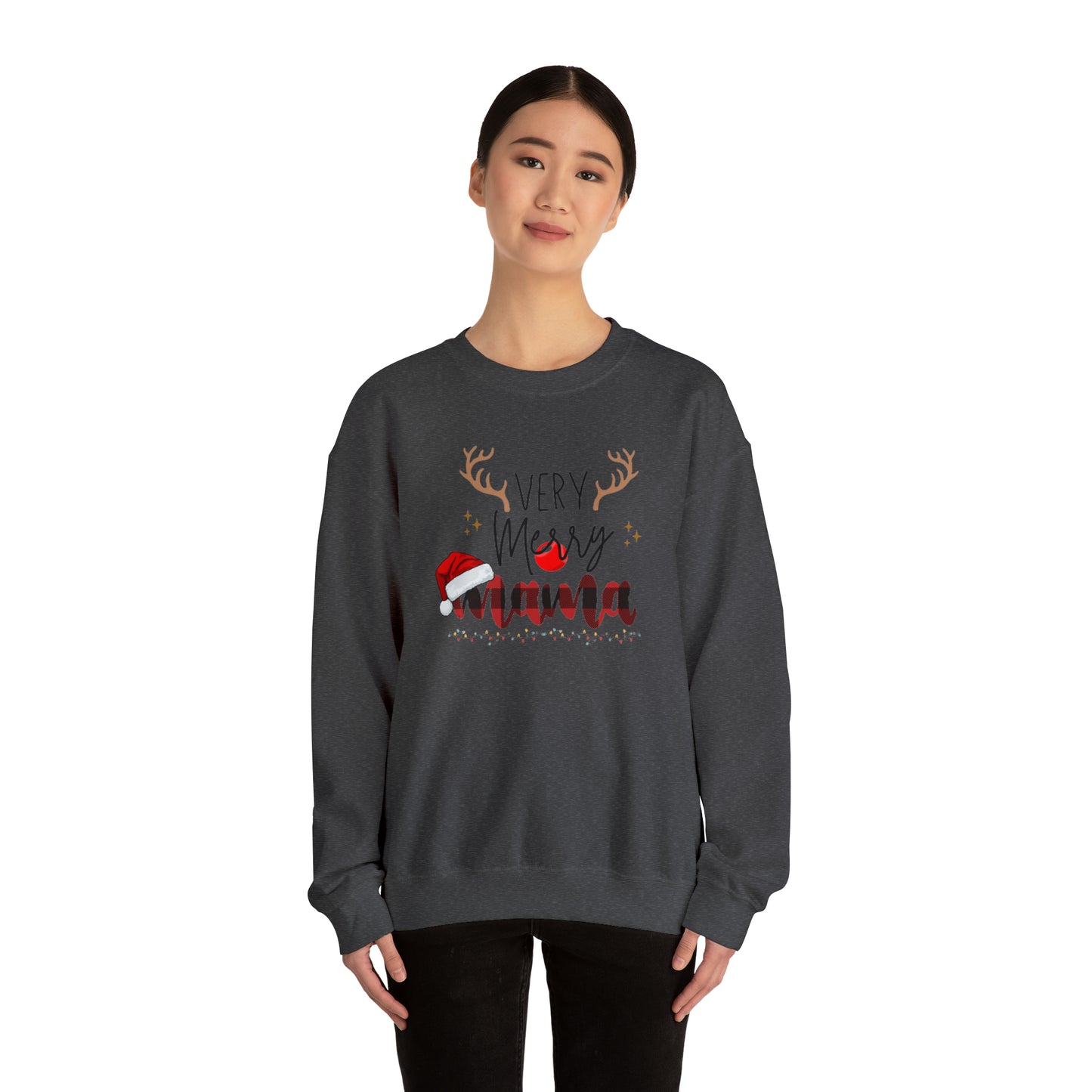 Very Merry Mama Unisex Heavy Blend™ Crewneck Sweatshirt