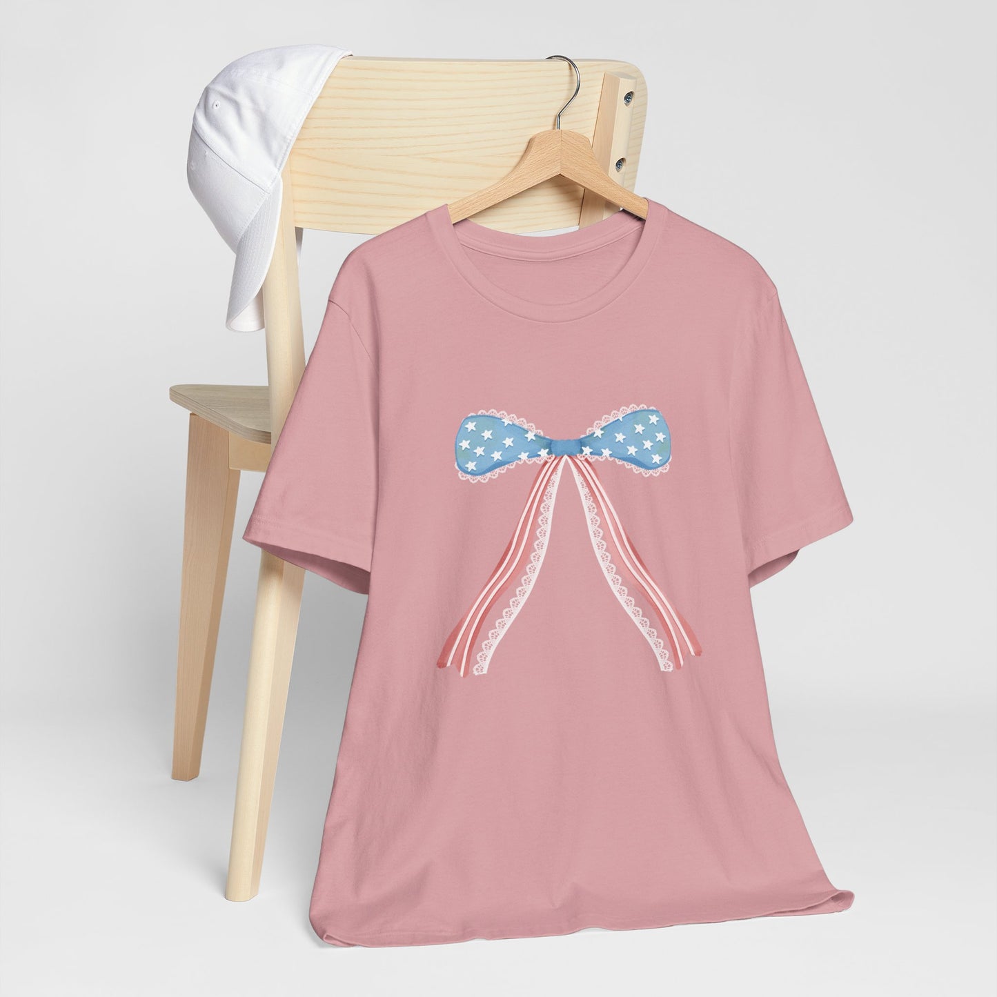 Patriotic Bow Unisex Jersey Short Sleeve Tee