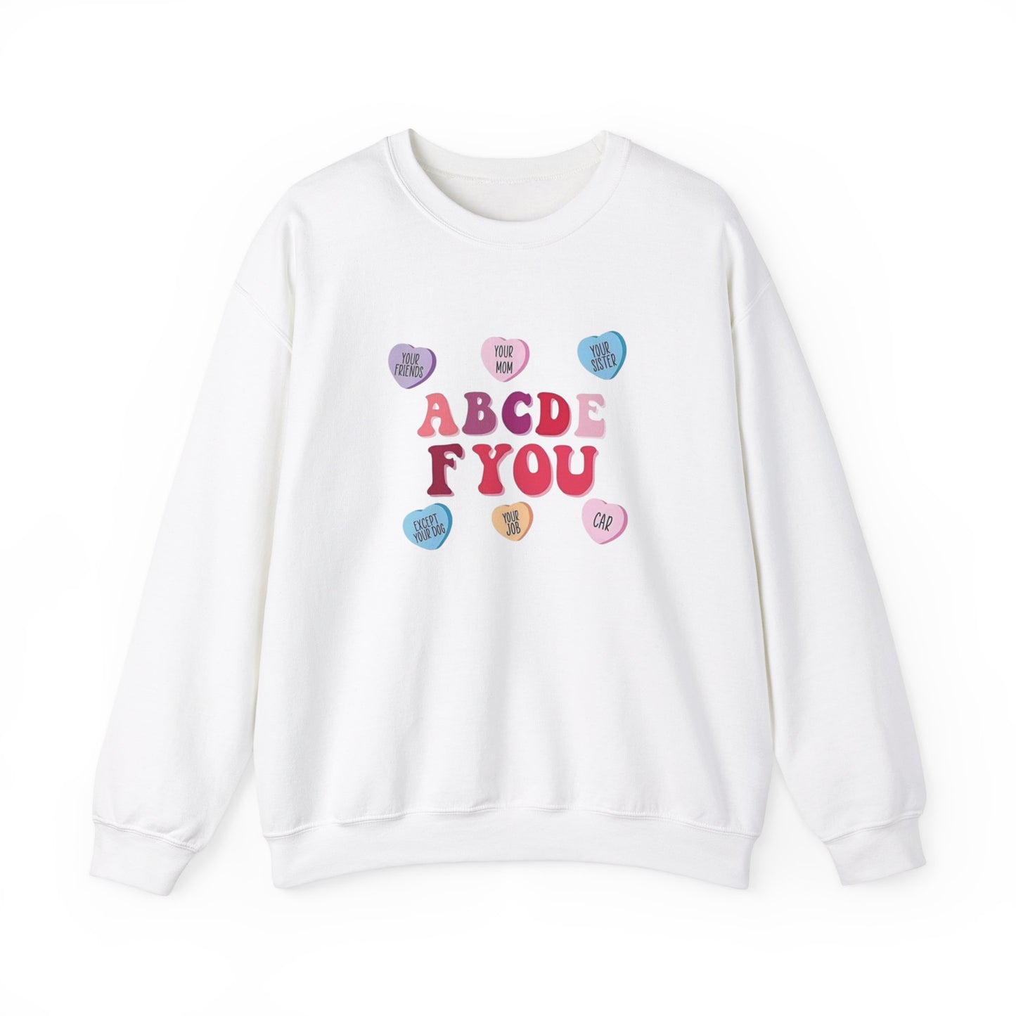 ABCDE F YOU Unisex Heavy Blend™ Crewneck Sweatshirt