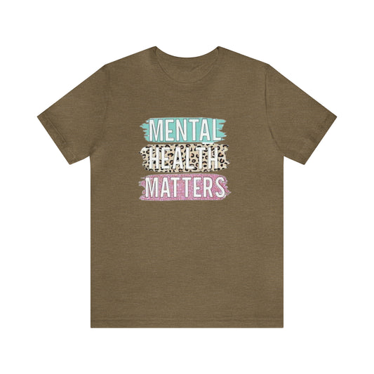 Mental Health Matters Unisex Jersey Short Sleeve Tee