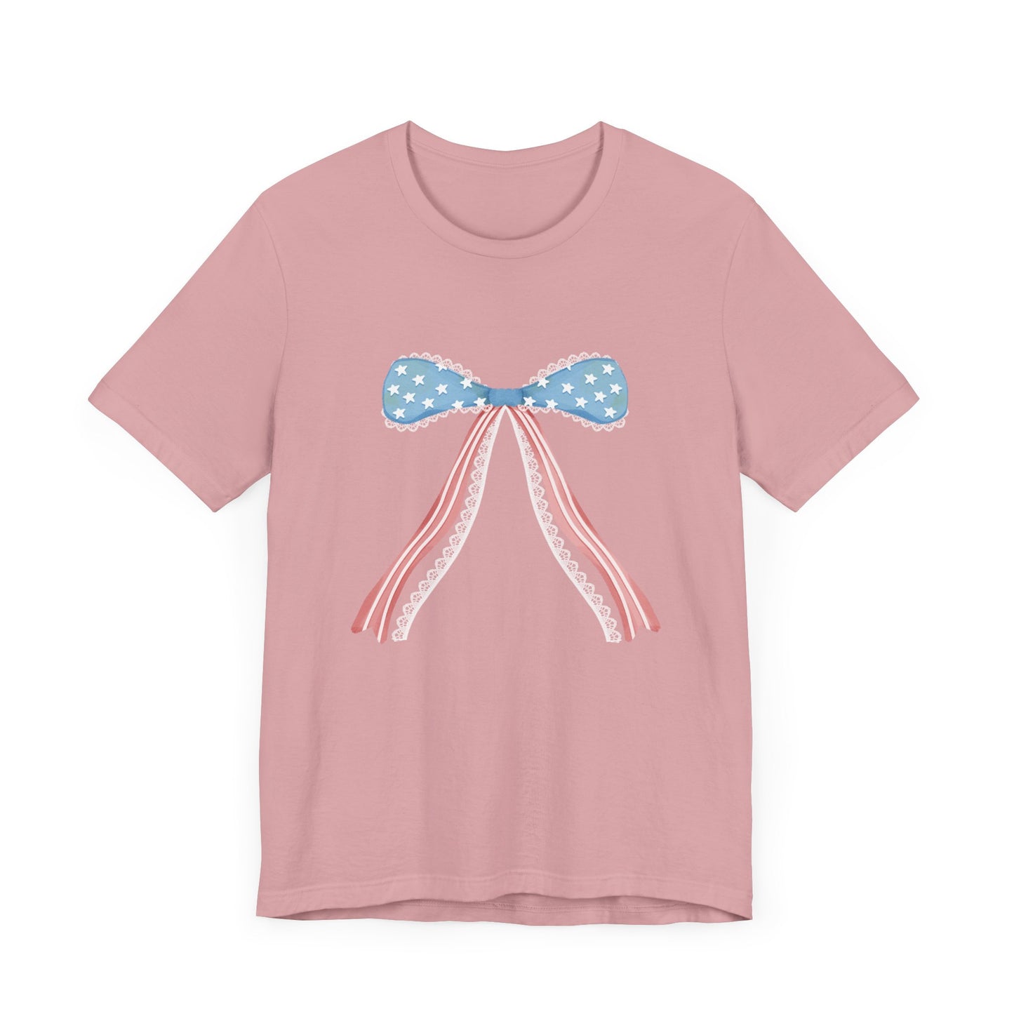 Patriotic Bow Unisex Jersey Short Sleeve Tee