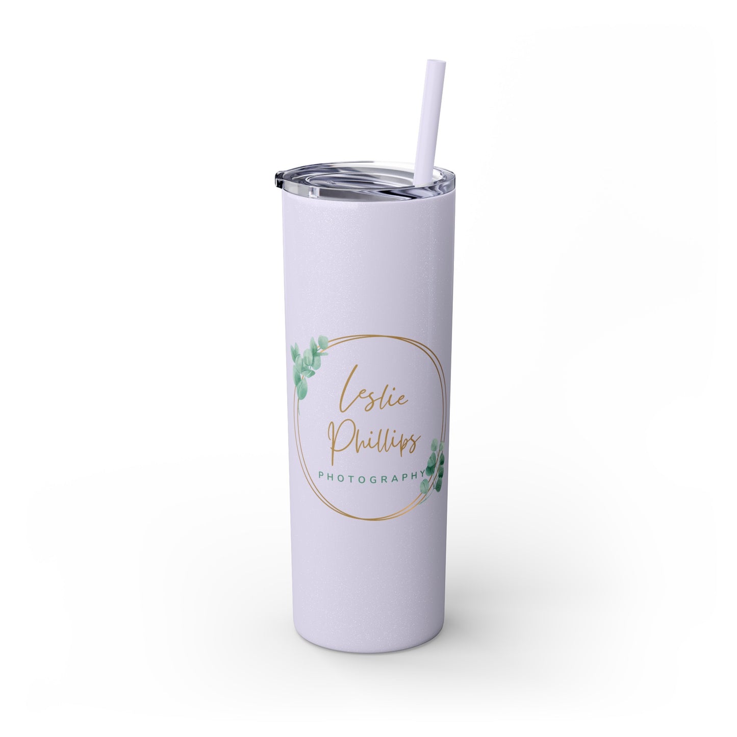 Leslie Phillips Photography Skinny Tumbler with Straw, 20oz