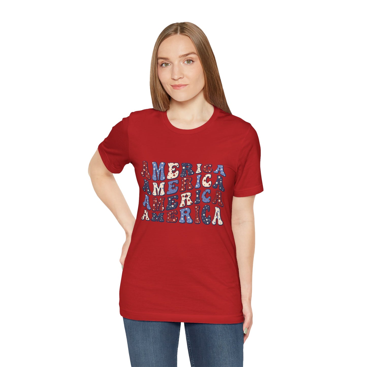 America America Unisex Jersey Short Sleeve Tee