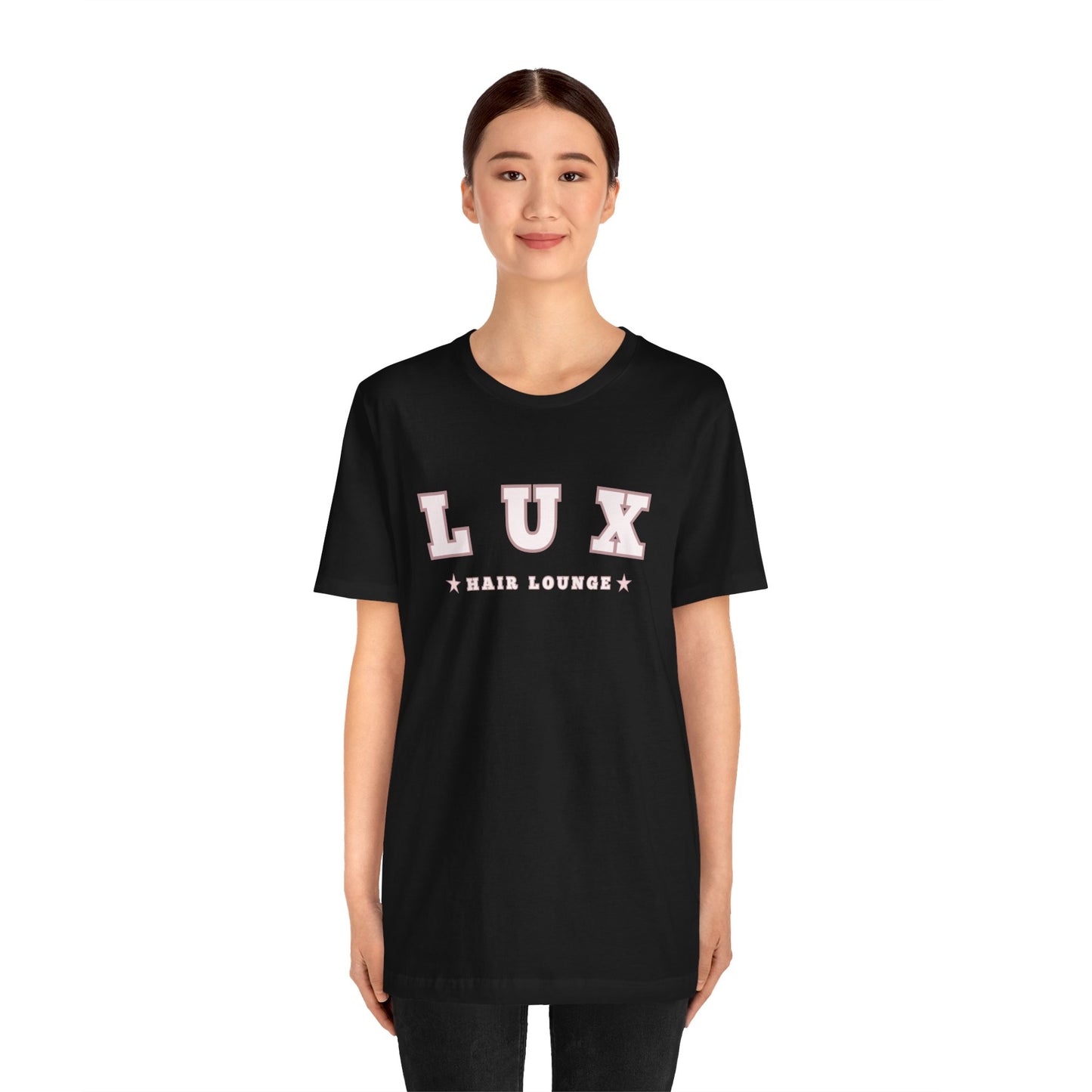 LUX Hair Lounge Unisex Jersey Short Sleeve Tee