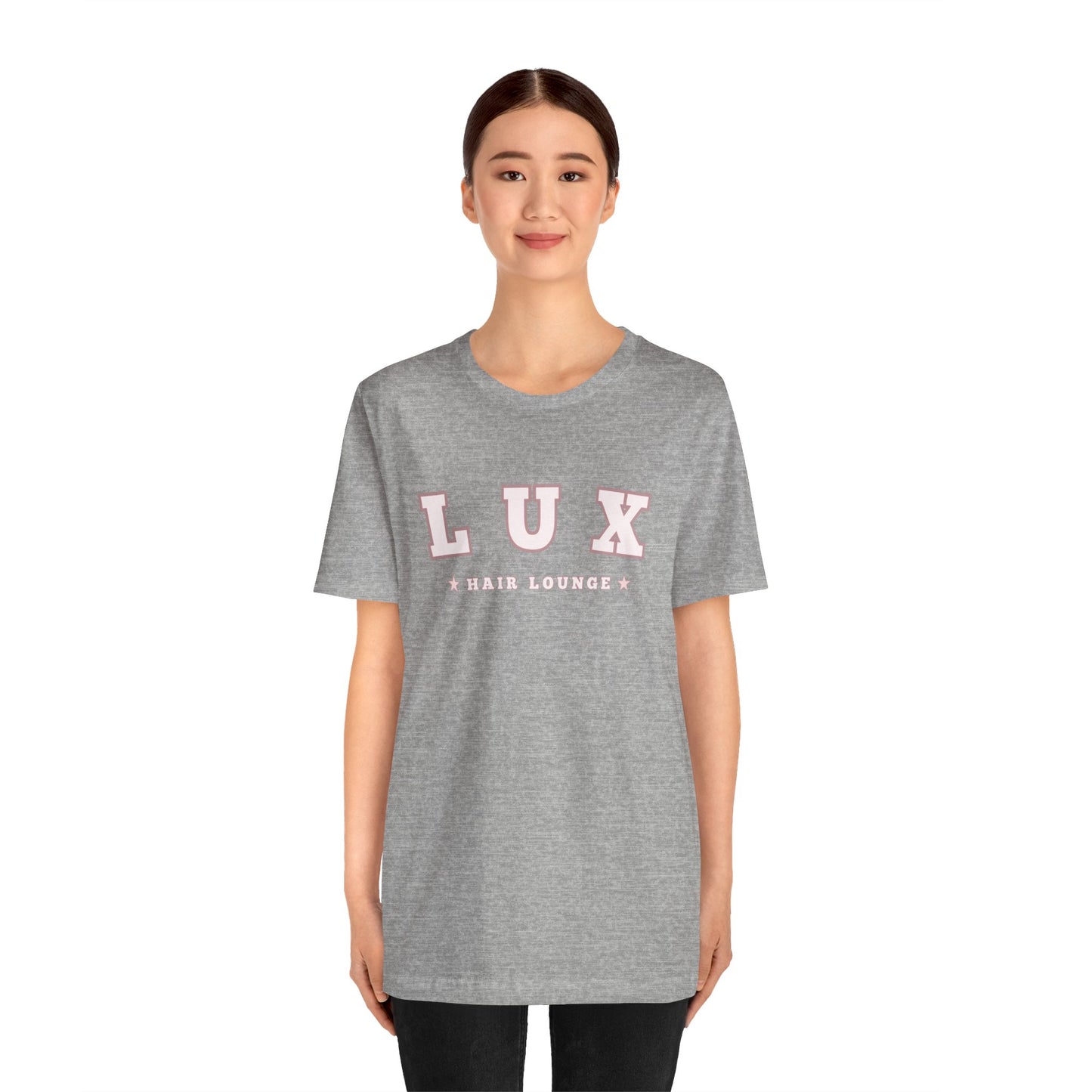 LUX Hair Lounge Unisex Jersey Short Sleeve Tee