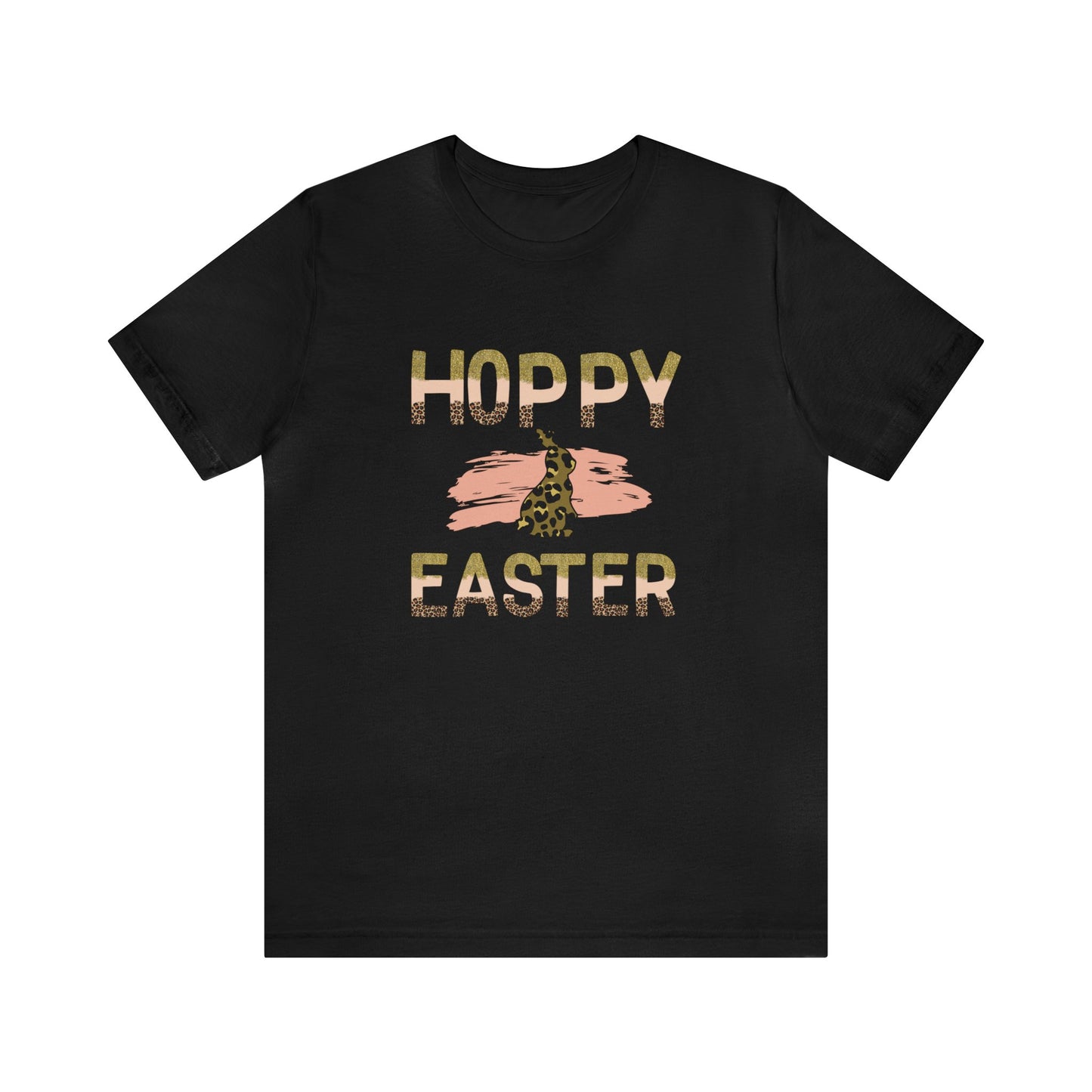 Hoppy Easter Leopard Unisex Jersey Short Sleeve Tee