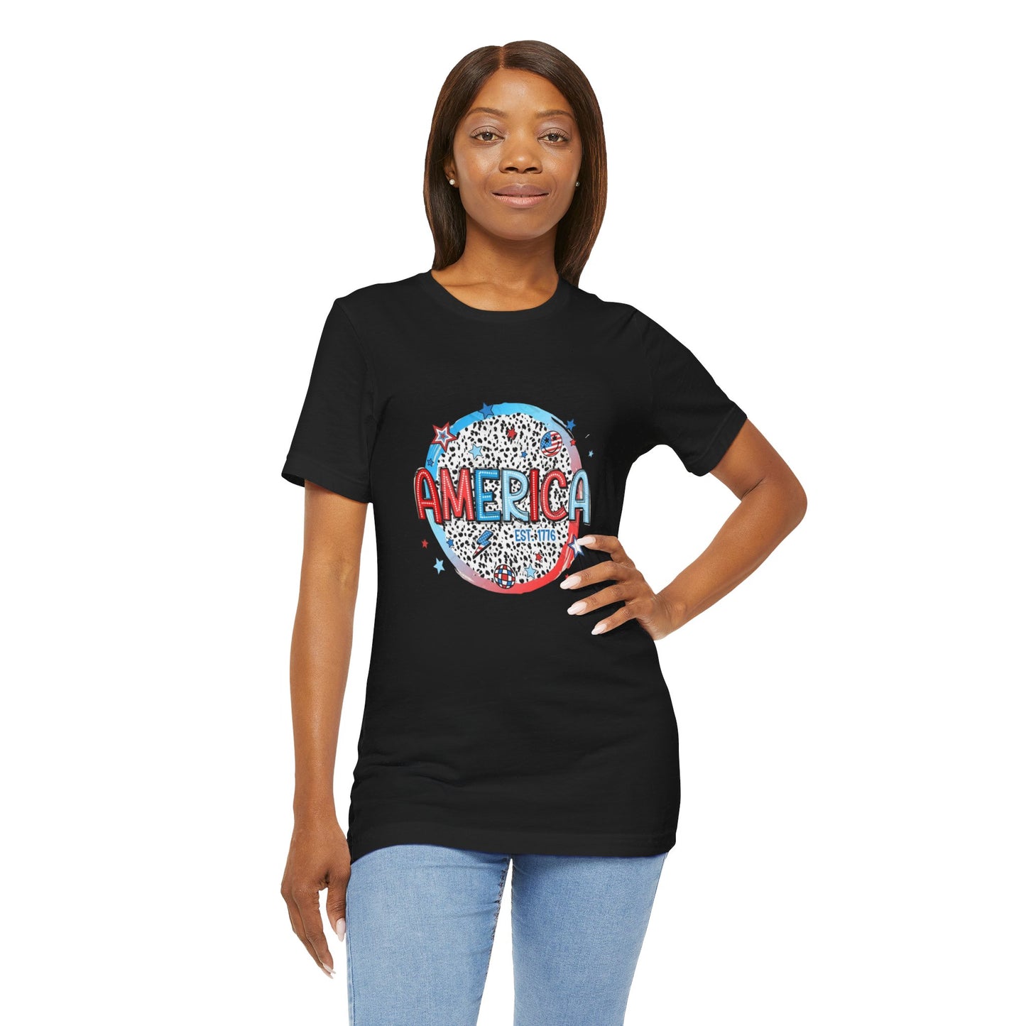 America Est 1776 Unisex Jersey Short Sleeve Tee