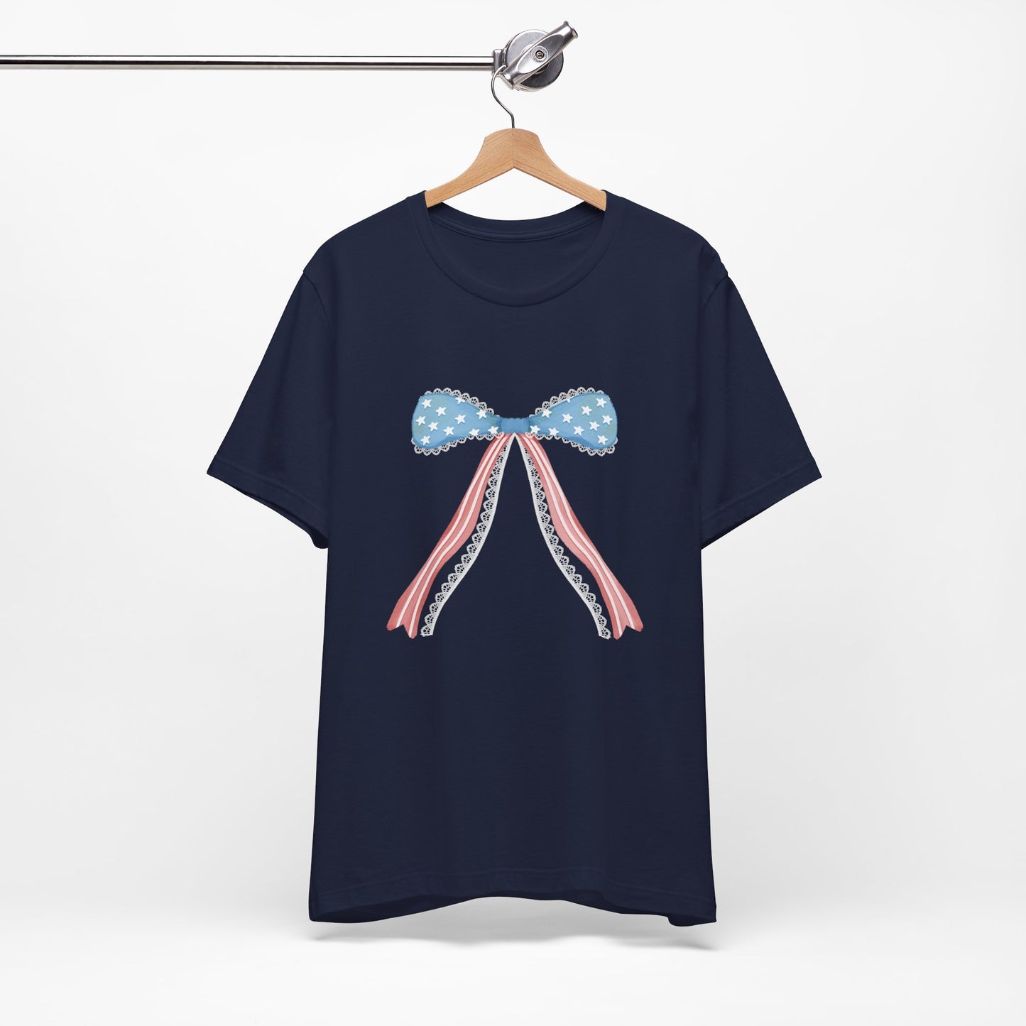 Patriotic Bow Unisex Jersey Short Sleeve Tee