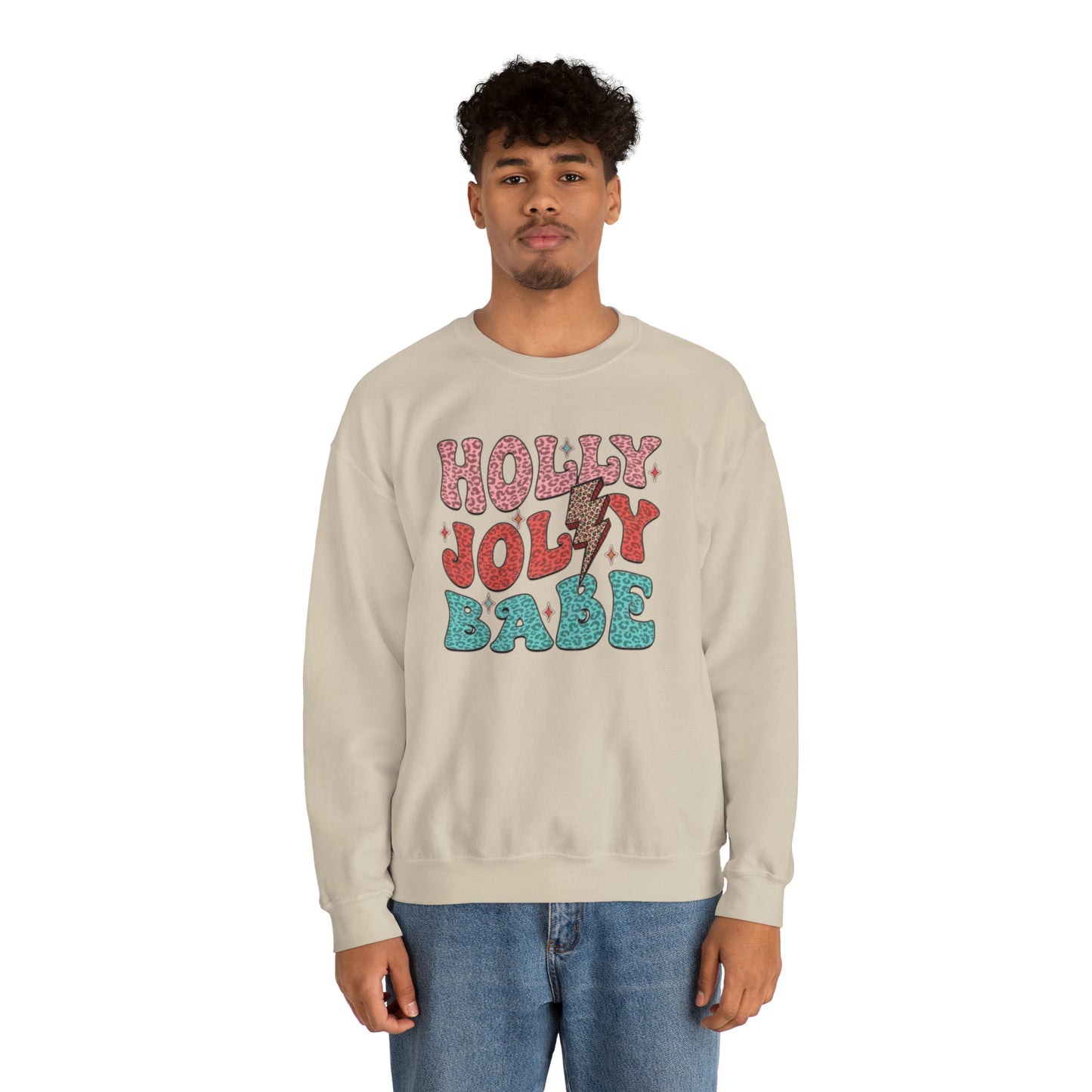 Holly Jolly Babe Unisex Heavy Blend™ Crewneck Sweatshirt