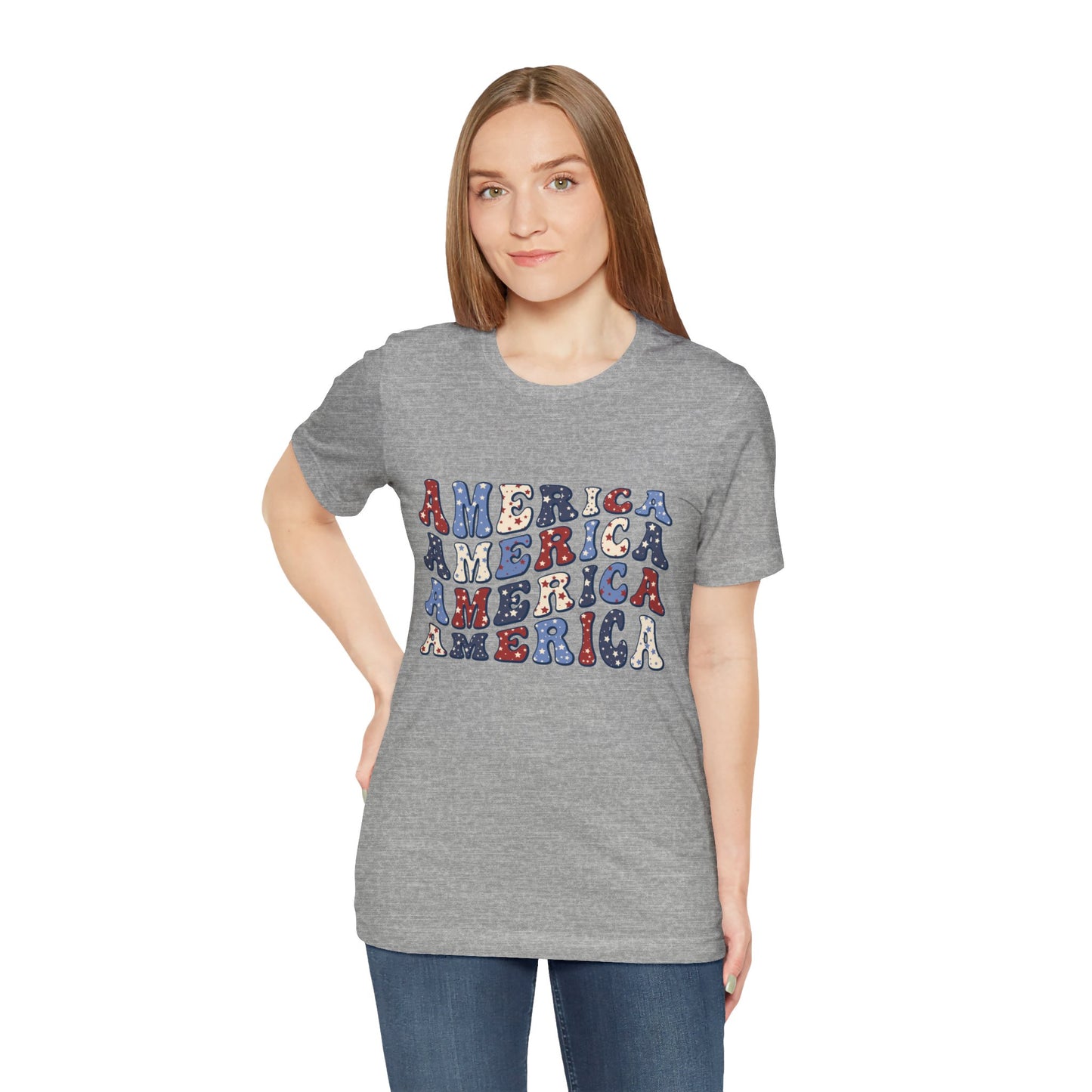 America America Unisex Jersey Short Sleeve Tee