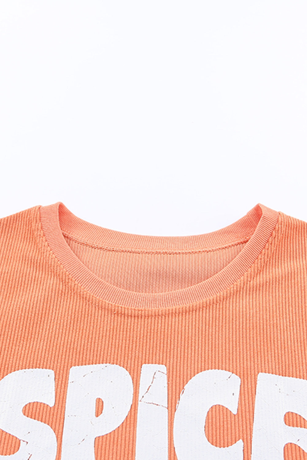 Orange Corded SPICE GIRL Graphic Sweatshirt