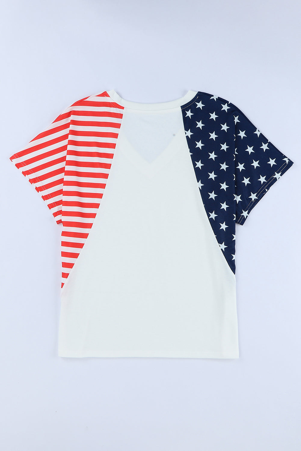 USA Stars and Stripes V Neck Tee