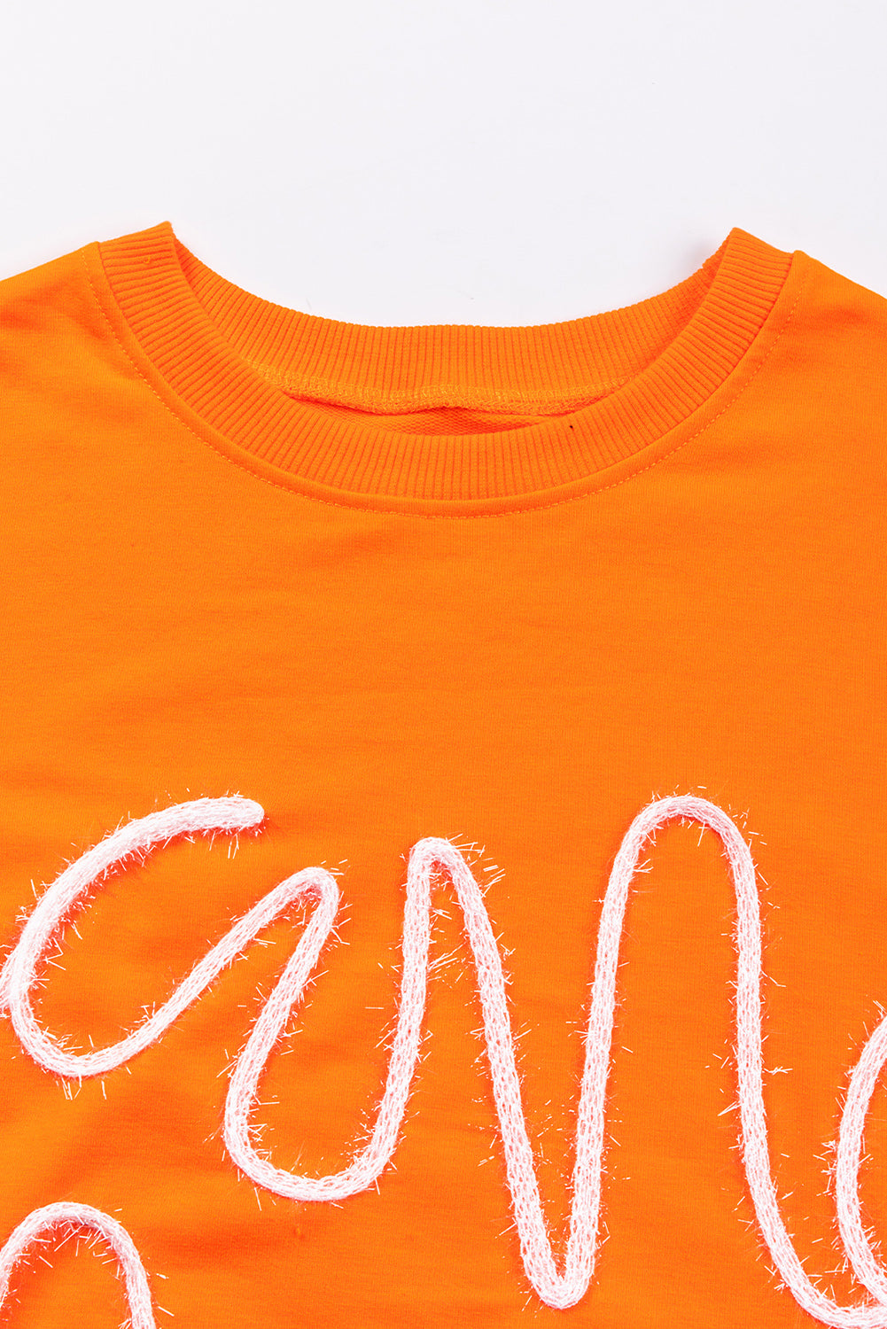 Carrot Contrast Game Day Graphic Casual Top