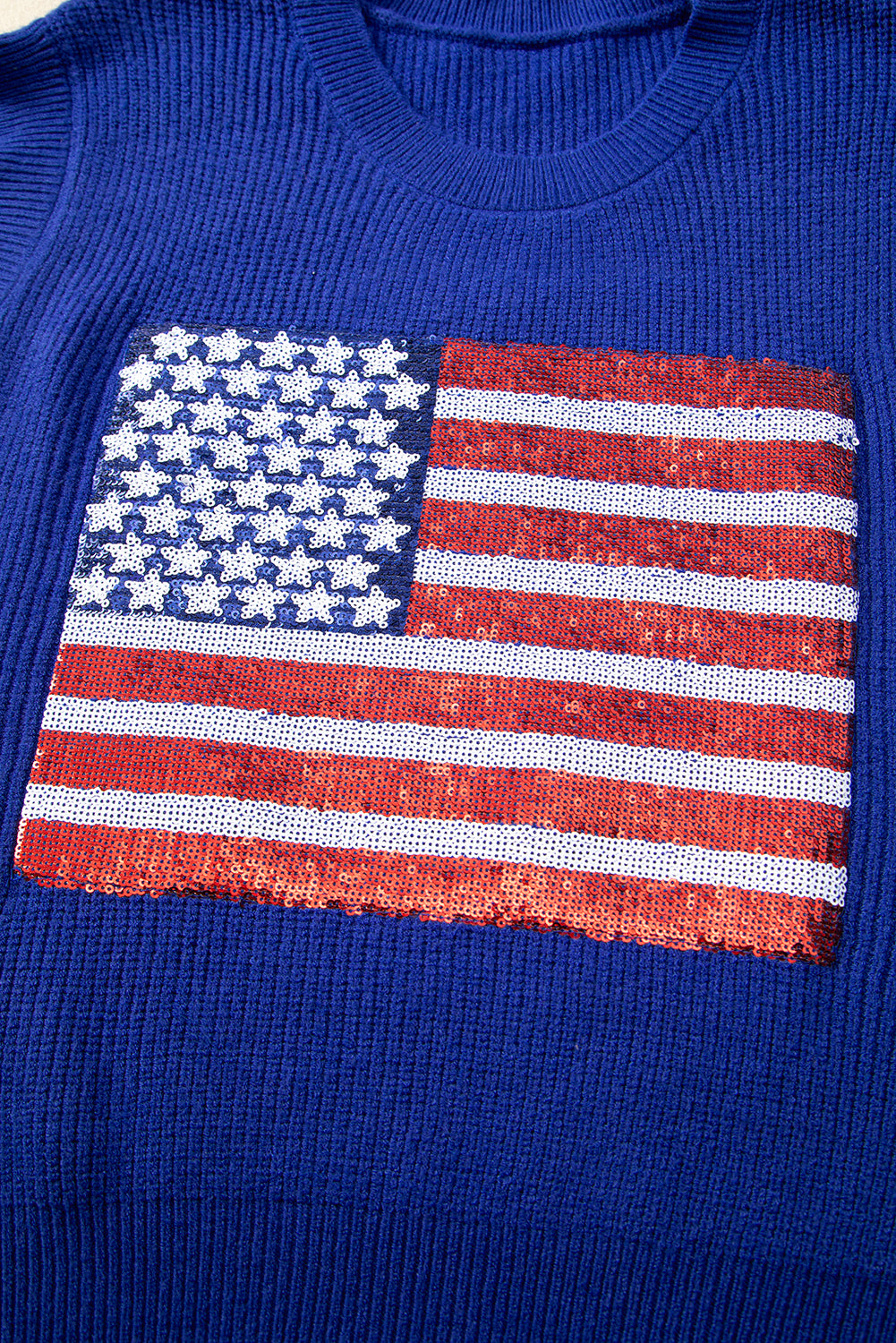 Sparkling American Flag Knitted Vest