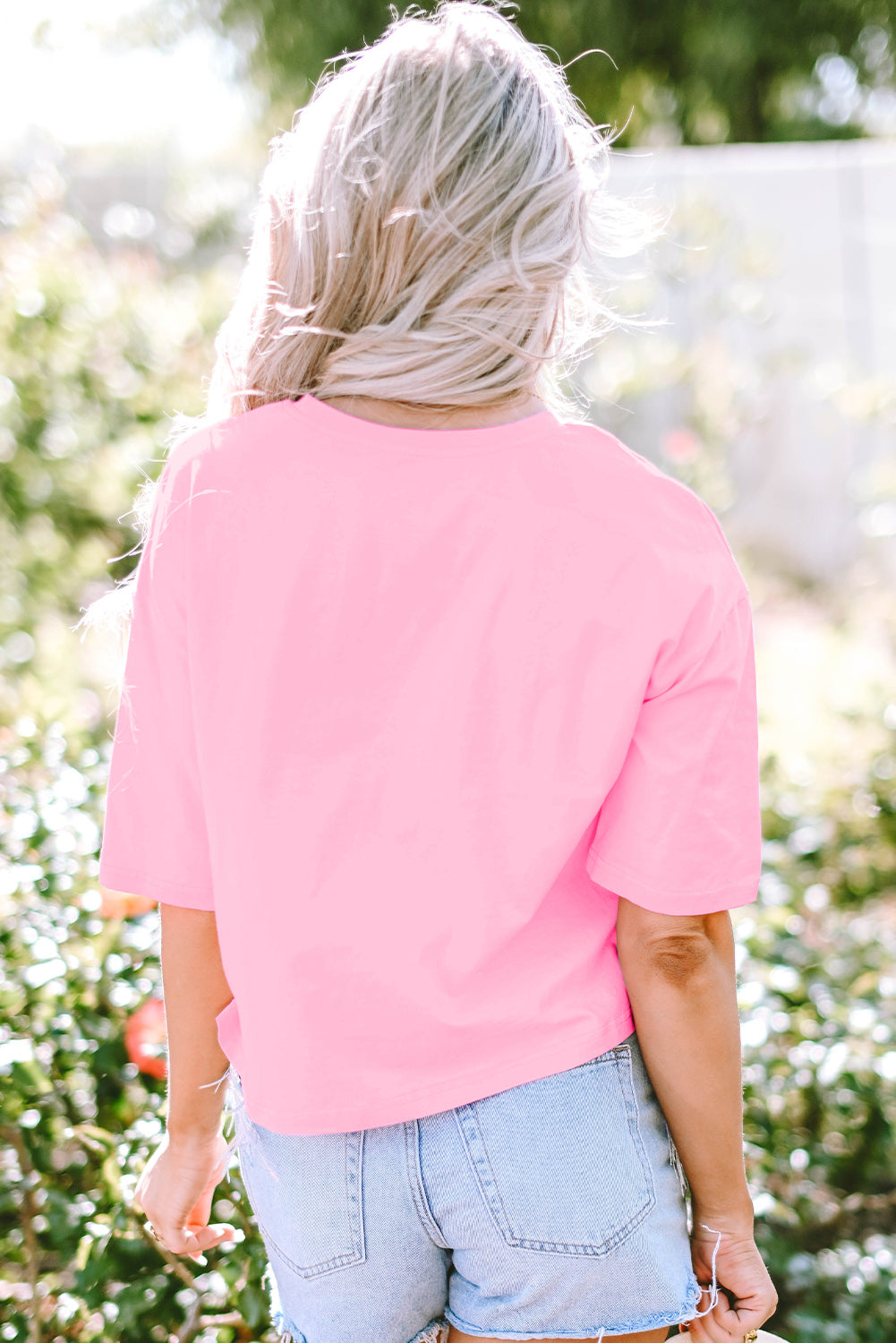 Moonlight Jade Fringed Sequin Crop T-shirt