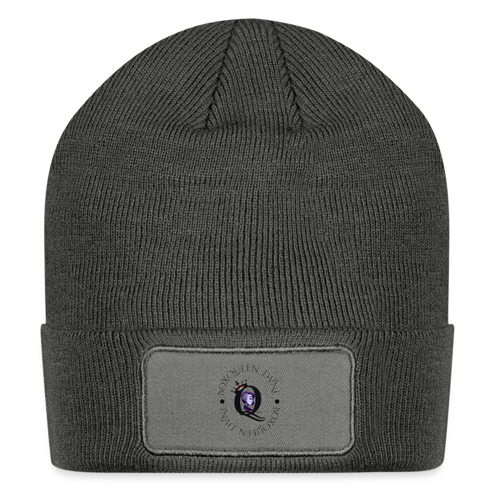 BoxQueen_DVNE Patch Beanie - charcoal grey