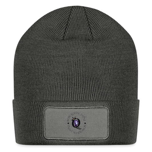 BoxQueen_DVNE Patch Beanie - charcoal grey